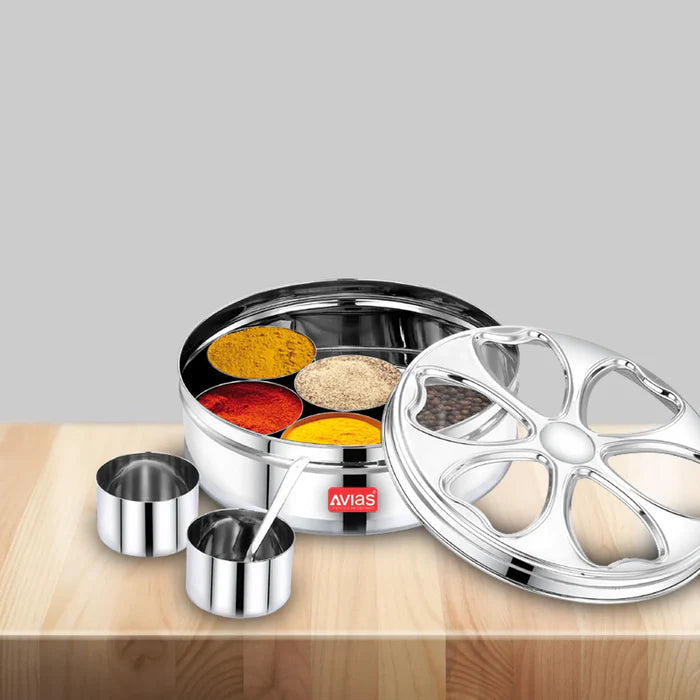 AVIAS Stainless Steel Petal Spice box