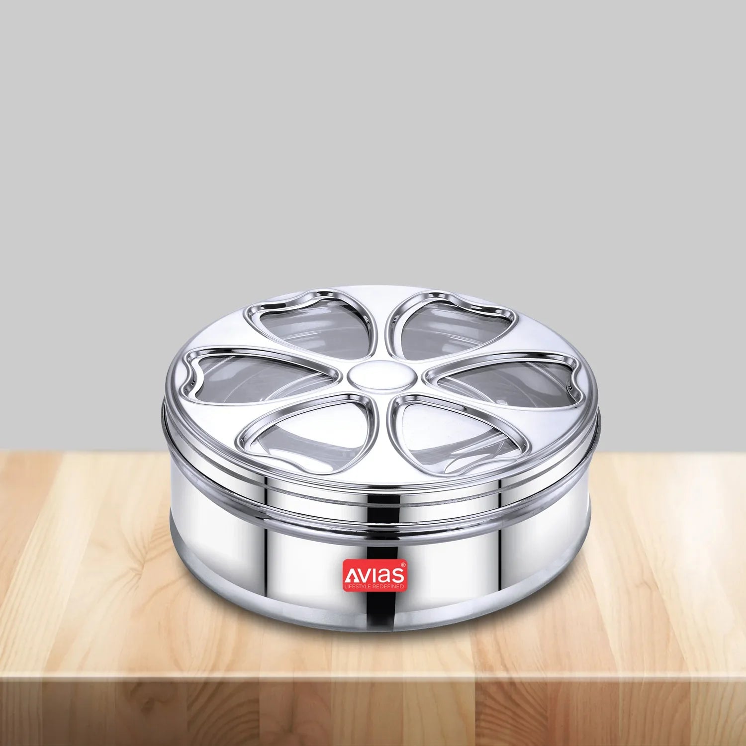 AVIAS Stainless Steel Petal Spice box