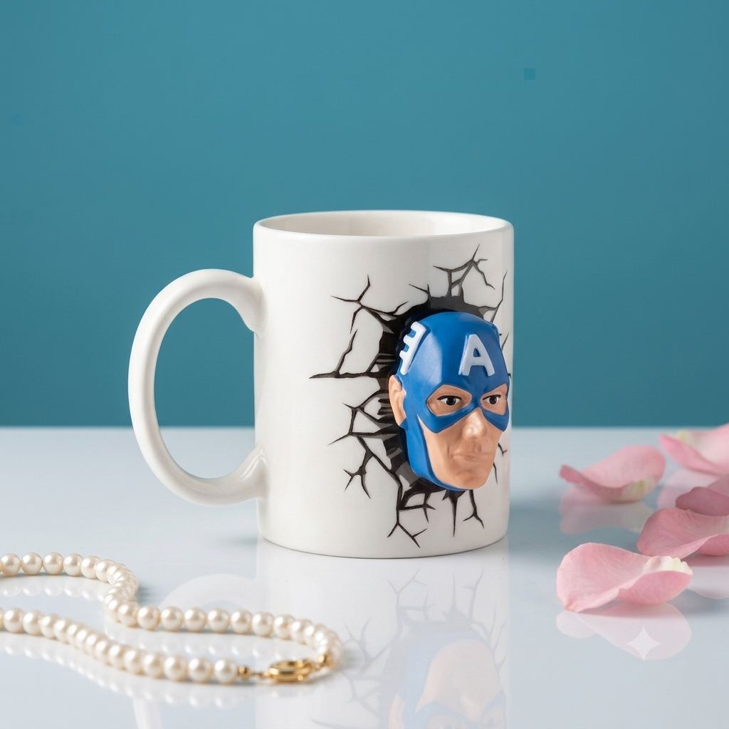 Captain America Character Milk Mug