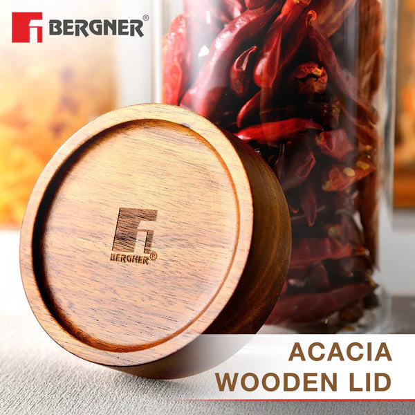 Bergner Acadia Borosilicate Glass Jar