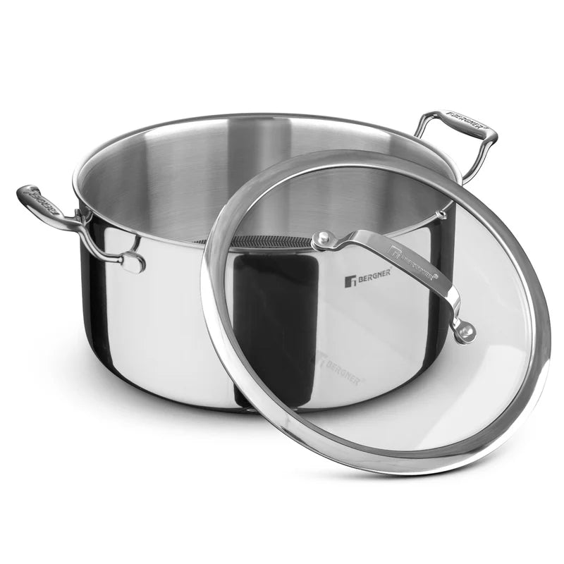 Bergner Hi Tech Giro TRI PLY Stainless Steel Non Stick Casserole