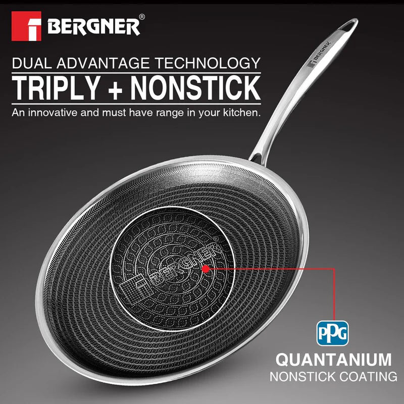 Bergner Hi Tech Giro TRI PLY Stainless Steel Dosa Tawa