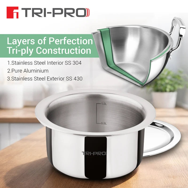 Bergner TriPro Tri-Ply Stainless Steel Tope