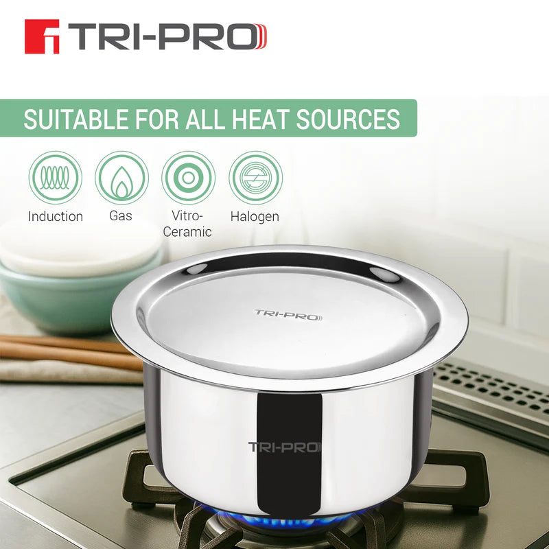 Bergner TriPro Tri-Ply Stainless Steel Tope