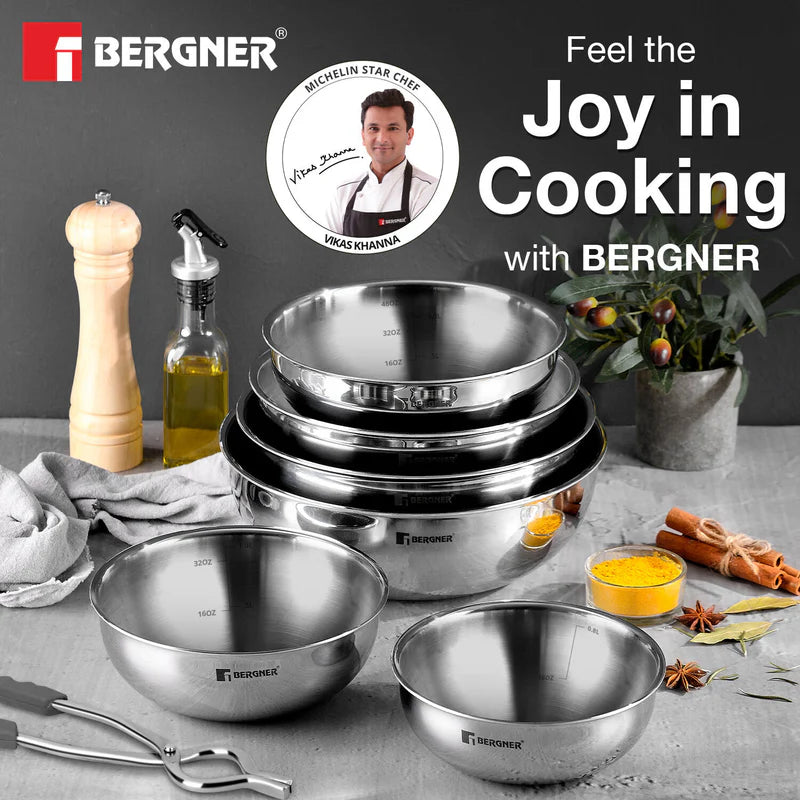 Bergner TRI PLY Stainless Steel Tasra