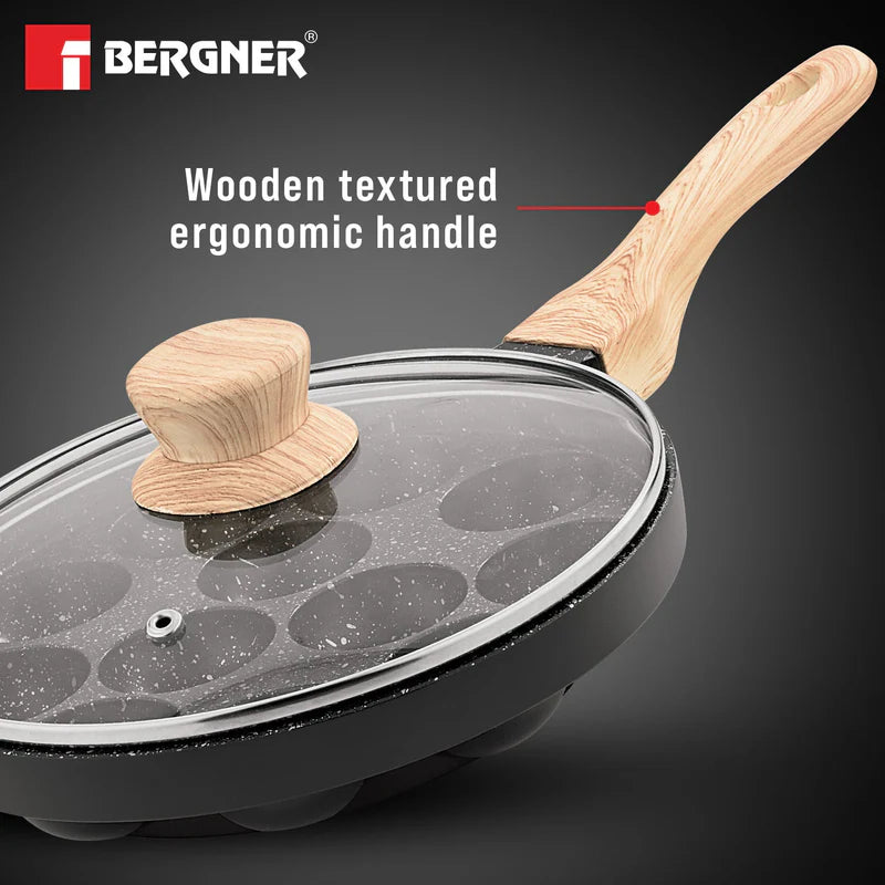 Bergner Bellini Plus Aura Non-Stick Appam Patra 12 Pits