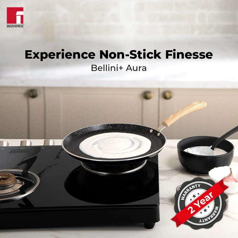 Bergner Bellini Plus Aura 5-Layer Non-Stick Dosa Tawa - Induction Bottom