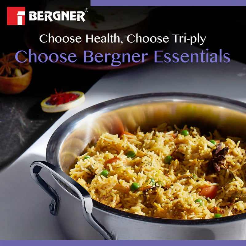 BE Essentials Tri-Ply Stainless Steel Biryani Handi