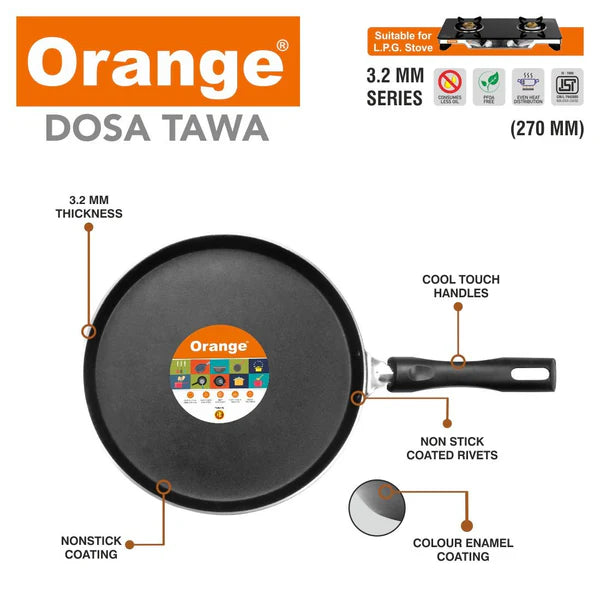 Orange Dosa Tawa 295MM