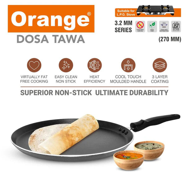 Orange Dosa Tawa 325MM