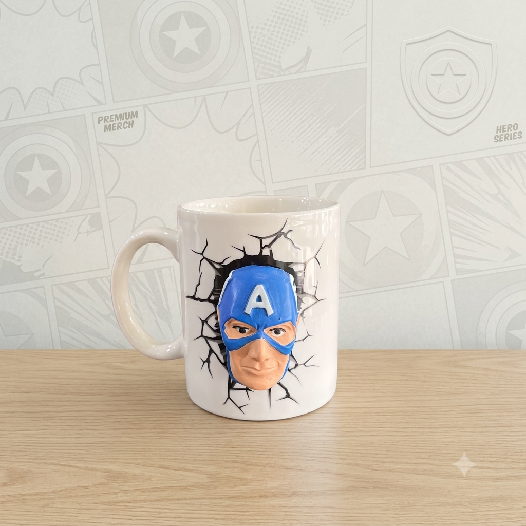 Captain America Character Milk Mug