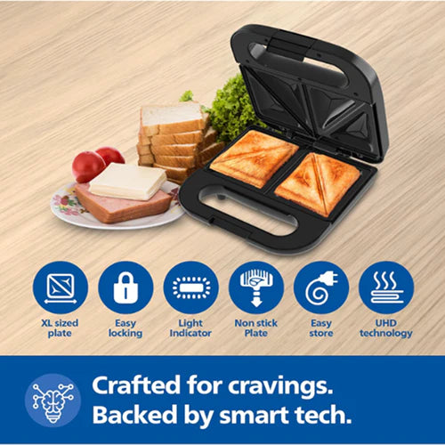 Philips 4-Slice Sandwich Maker 800W