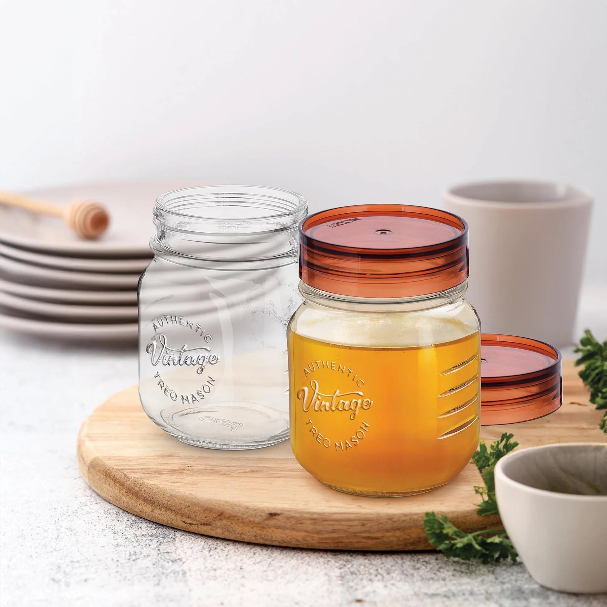 Treo by Milton Vintage Glass Jar With Lid