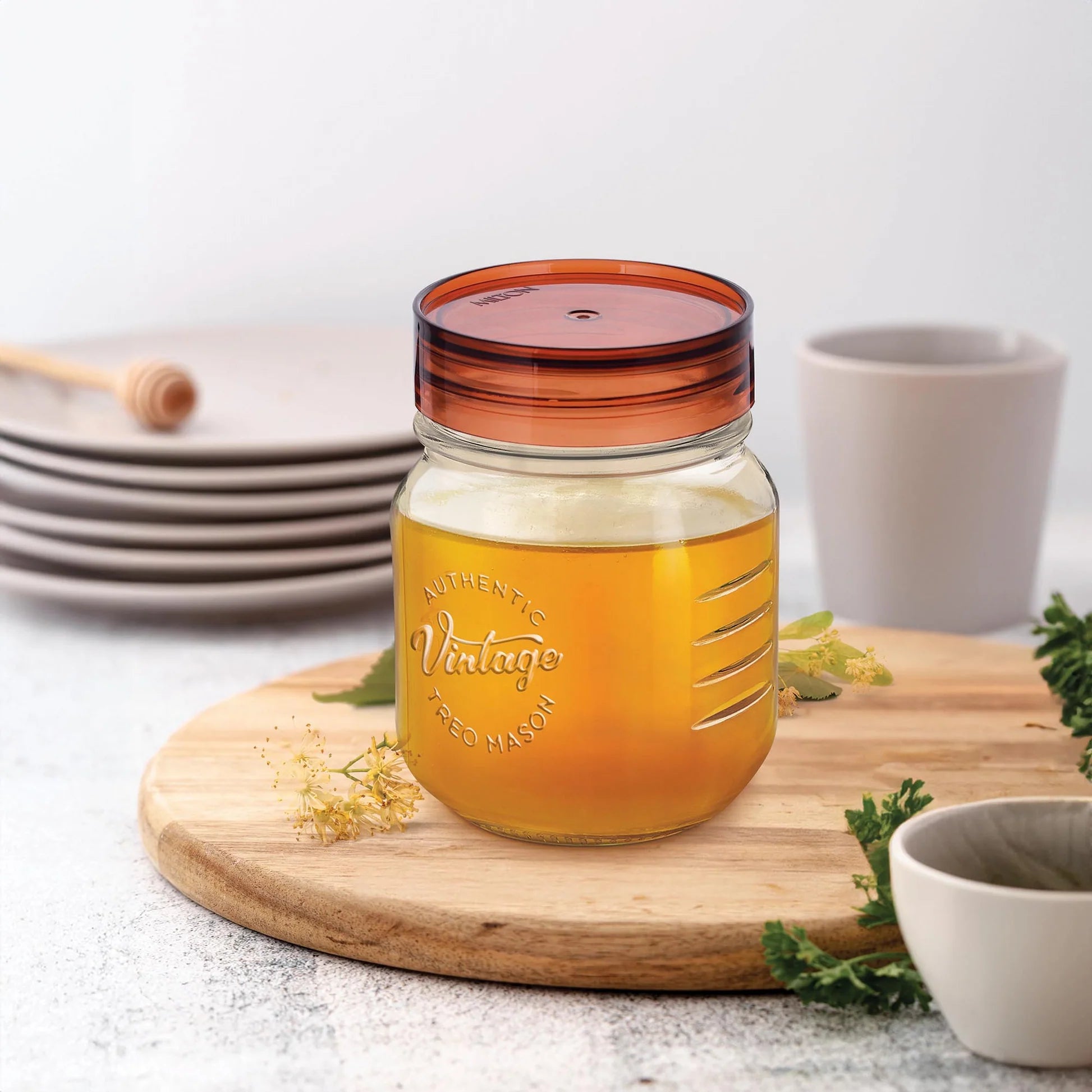 Treo by Milton Vintage Glass Jar With Lid