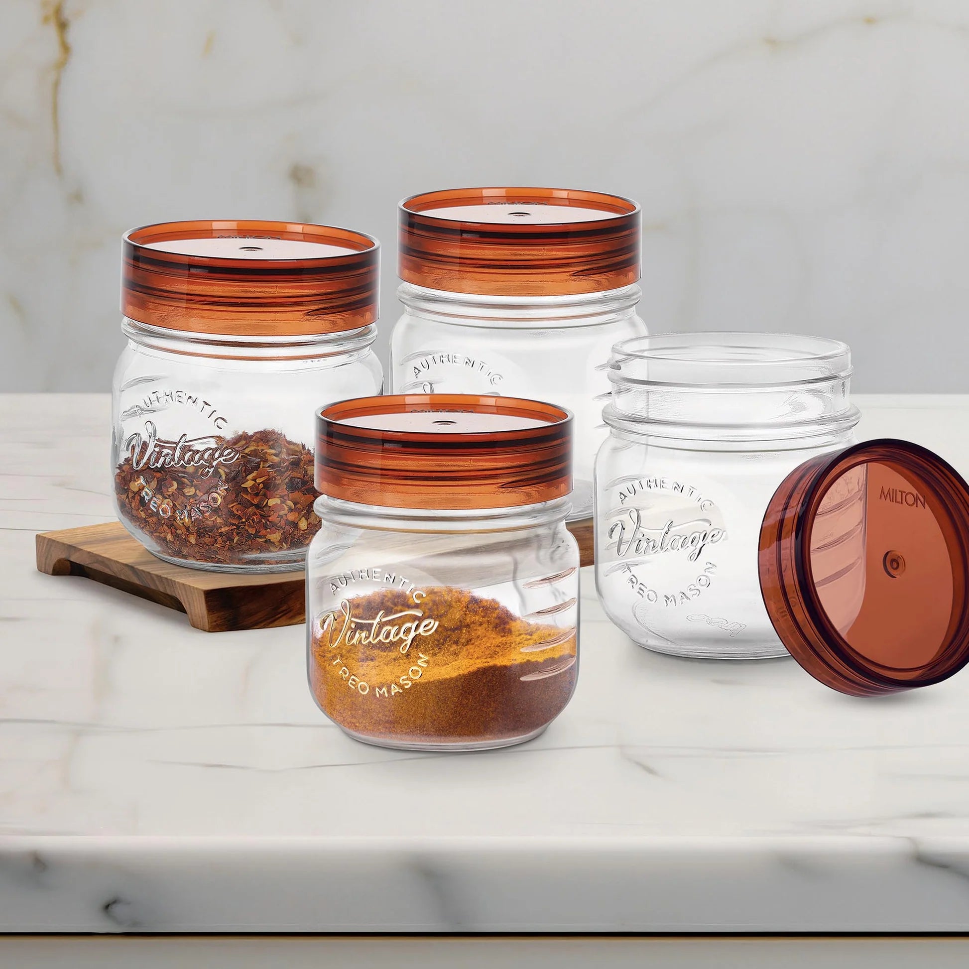 Treo by Milton Vintage Glass Jar With Lid