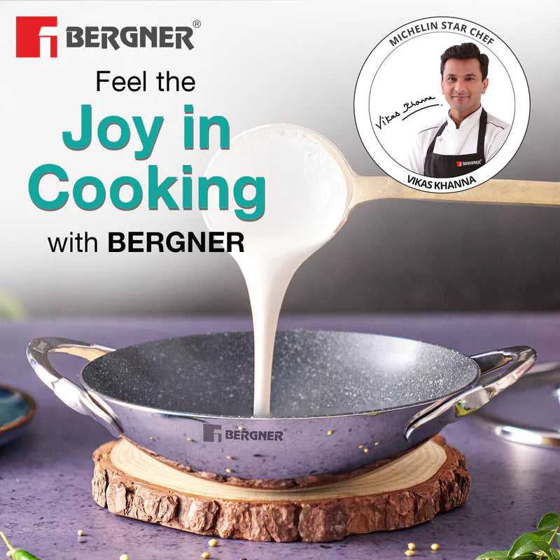 Bergner Argent Samsara Tri-Ply Stainless Steel Appachetty 21 CM