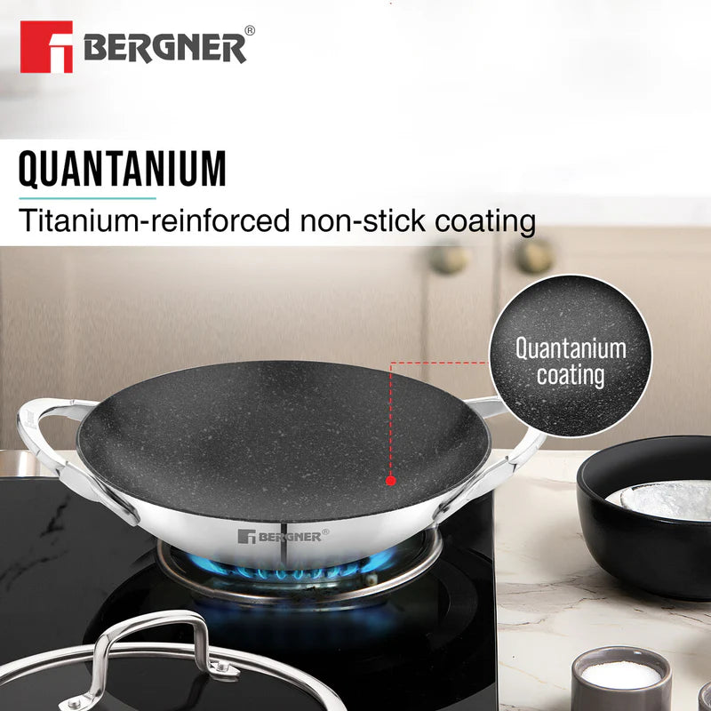 Bergner Argent Samsara Tri-Ply Stainless Steel Appachetty 21 CM