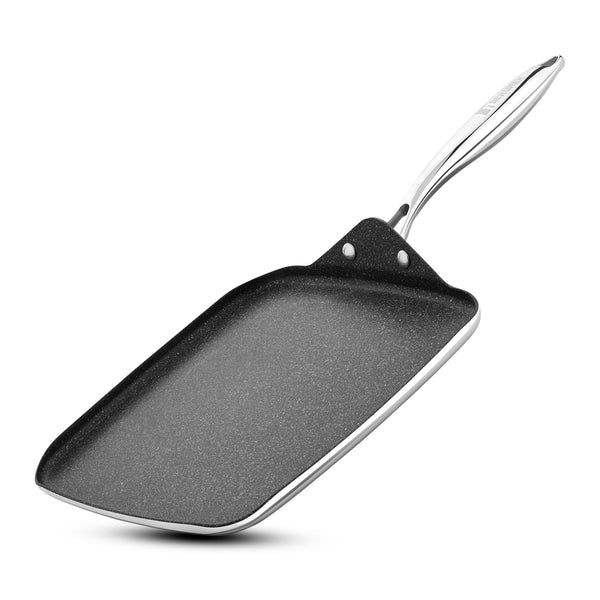 Bergner Argent Samsara Tri-Ply Stainless Steel 27cm Square Multi Tawa