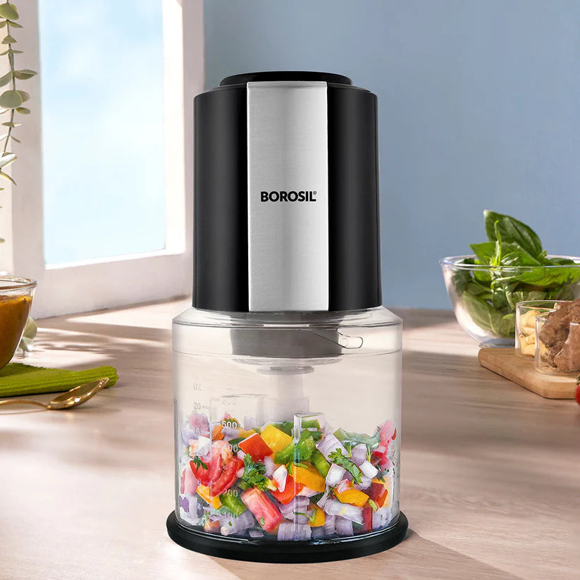 Borosil Chef Delite Electric Chopper with Dual Blade