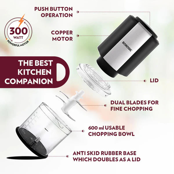 Borosil Chopper Chef Delite