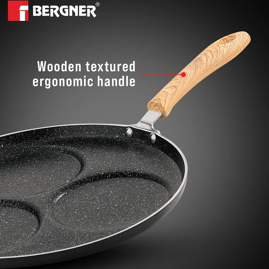 Bergner Bellini Plus Aura 5-Layer Non-Stick 3 PIT Uttapam Tawa