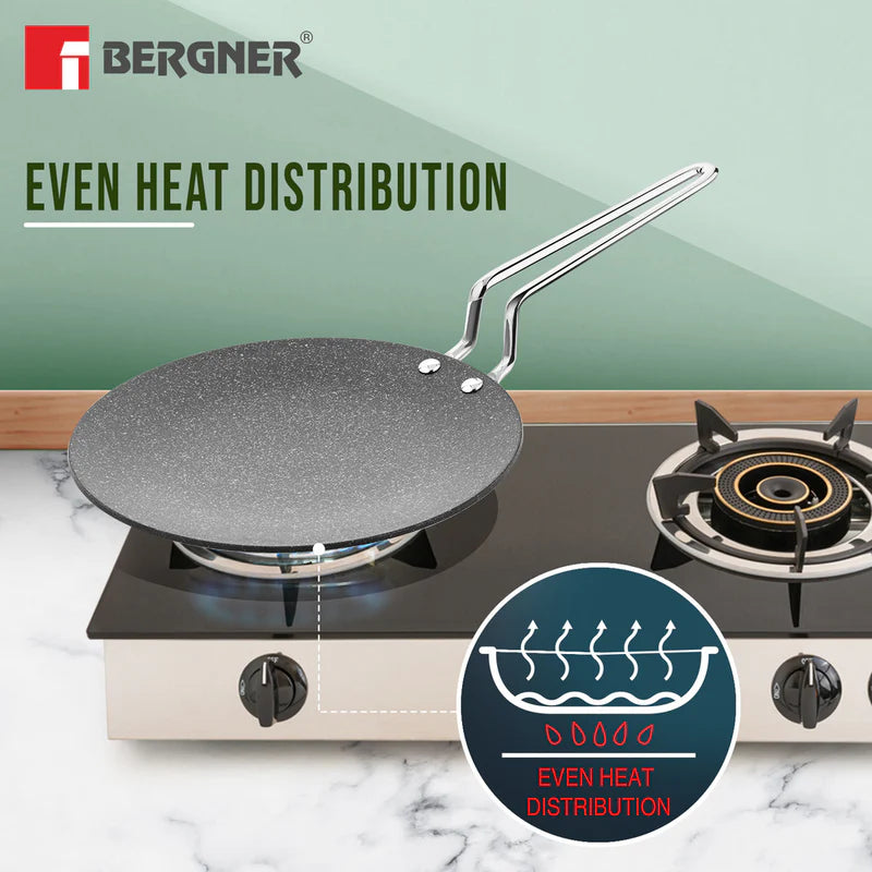 Bergner Argent Samsara Tri Ply Stainless Steel Roti Tawa